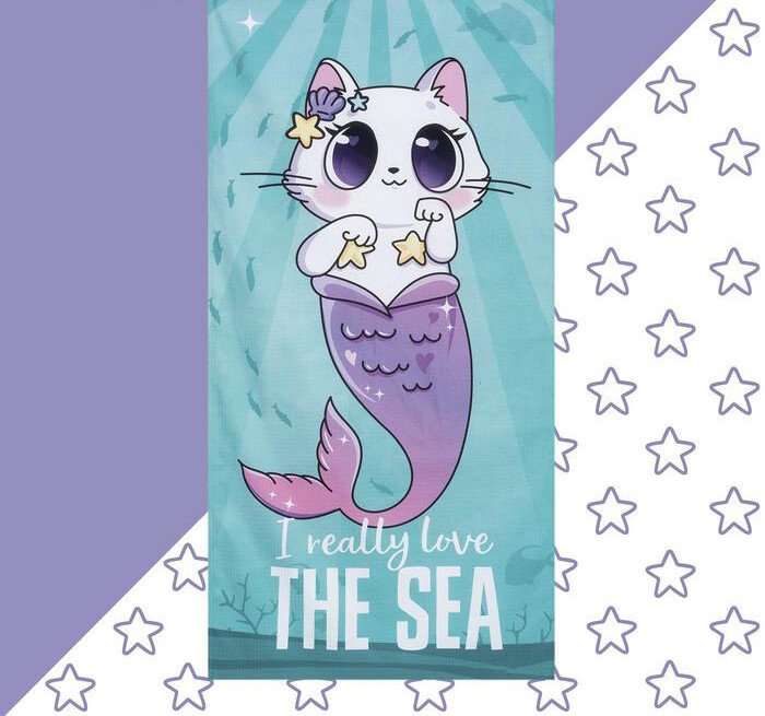 

Полотенце Этель Love the sea 5248187 (бирюзовый)