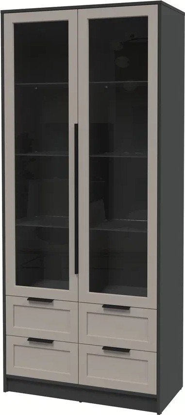 

Шкаф-витрина Интерлиния Концепт Тренд КТ-ШВ2 (антрацит/луна)