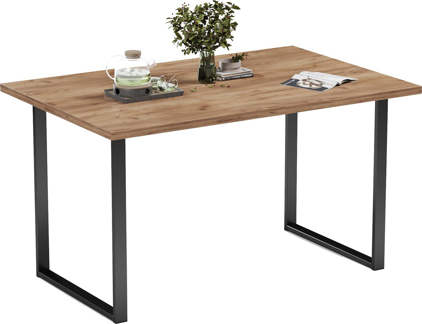 

Кухонный стол Mio Tesoro Tako 120x66 (дуб золотой крафт/черный)