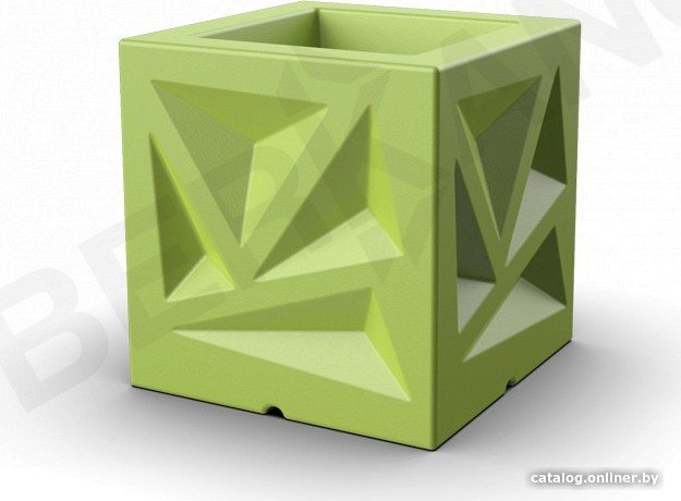 Кашпо Berkano Icelandic Cube DB (зеленый)
