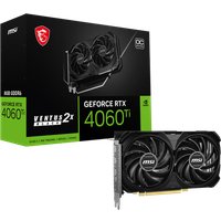 Видеокарта MSI GeForce RTX 4060 Ti Ventus 2X BLACK E1 8G OC