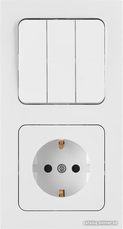 Блок розеток Bylectrica Astrum 3В-РЦ-7532 (белый)