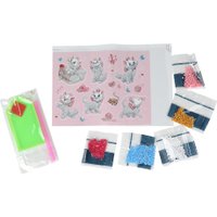 Алмазная мозаика  MultiArt Стикер Кошечка Мэри STICK-MAR-129536