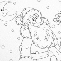 Набор для рисования MultiArt Холст для росписи Новый год CANV2PCS-NY-MA1