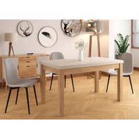 Кухонный стол Signal Presto 140-218/80 (кашемир/дуб кремона)