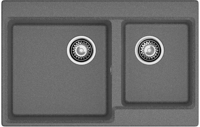 Кухонная мойка GranFest GF-LV-780K (графит)