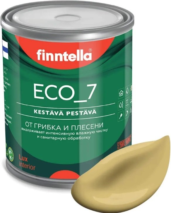 

Краска Finntella Eco 7 Syksy F-09-2-1-FL117 0.9 л (приглушенный желтый)