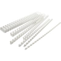 Пластиковая пружина для переплета Silwerhof d=33 мм 241-280 лист A4 белый (50 шт)