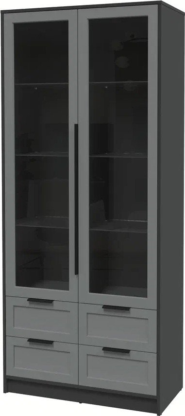 

Шкаф-витрина Интерлиния Концепт Тренд КТ-ШВ2 (антрацит/серый)