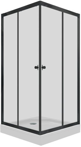Душевой уголок Triton Вента Блэк А1 100х100 (прозрачное стекло)