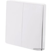 Выключатель Aqara Wall Light Switch ZigBee (двухклавишный, разрыв фазовой линии)