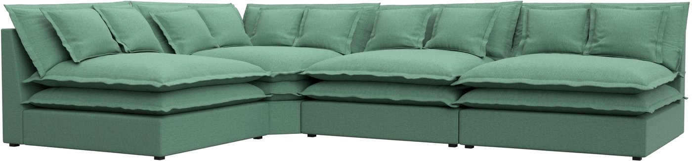 

Угловой диван Лига диванов Лига-040 левый 122137L (рогожка амур зеленый)