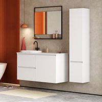  Belux Тумба под умывальник Luna НП 120-03 К (18, белый матовый)