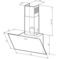 Кухонная вытяжка LEX Moza 500 (черный)