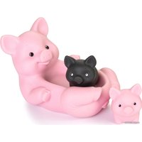 Набор игрушек для ванной Огонек Мыльница Веселые поросята С-1446 (в ассортименте)