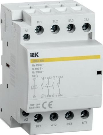 

Контактор IEK MKK21-63-40