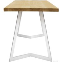 Кухонный стол Buro7 Уиллис 150 (классика, дуб натуральный/серебро)