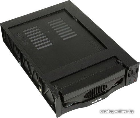Бокс для накопителей 3.5 AgeStar SR3P-SW-1F Black