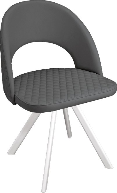 

Стул Трия Гэтсби К2 (белый матовый/кож.зам Polo Graphite)
