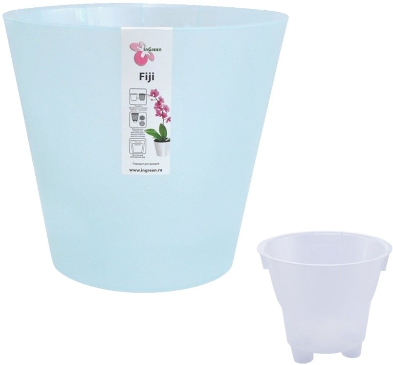 

Горшок Plastic Republic Fiji 1.6 л (голубой)