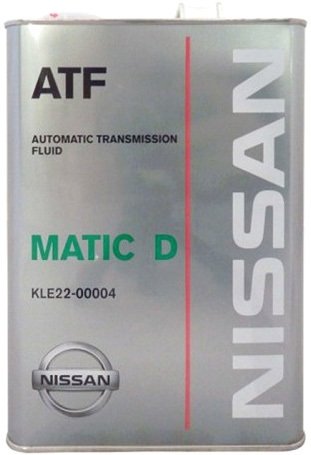 

Трансмиссионное масло Nissan ATF Matic Fluid D 4л