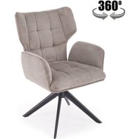 Стул с подлокотниками Halmar K601 (серый/черный)