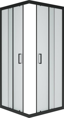 Душевой уголок Метакам Universal Black 80x80 KKS_013565 (матовое стекло)