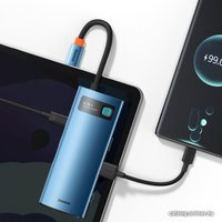 Док-станция Baseus Metal Gleam Series 6-in-1 Multifunctional USB Type C WKWG000003