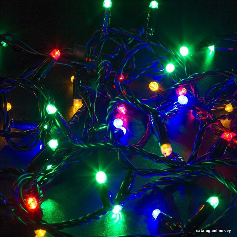 Светодиодная гирлянда Neon-Night Нить 10 м свечение с динамикой 245-408 (мультиколор)