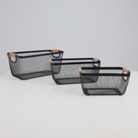 Корзина AksHome Sherlok S 24x17x11см (черный)