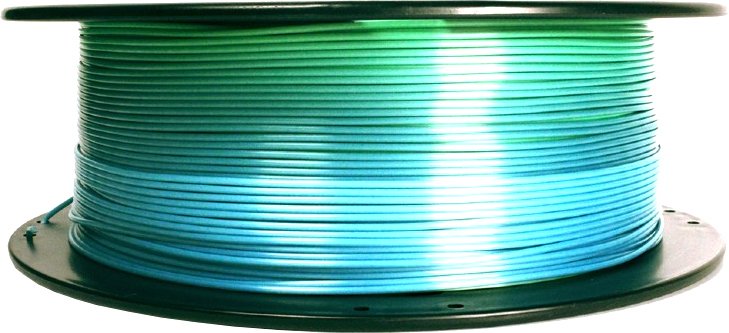 

Пластик Gembird PLA Silk 1.75 мм 1000 г (зелено-голубой)