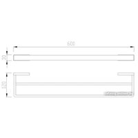 Держатель для полотенца Abber Westen AA1757B (черный матовый)