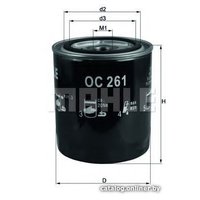 Масляный фильтр Mahle Knecht OC261
