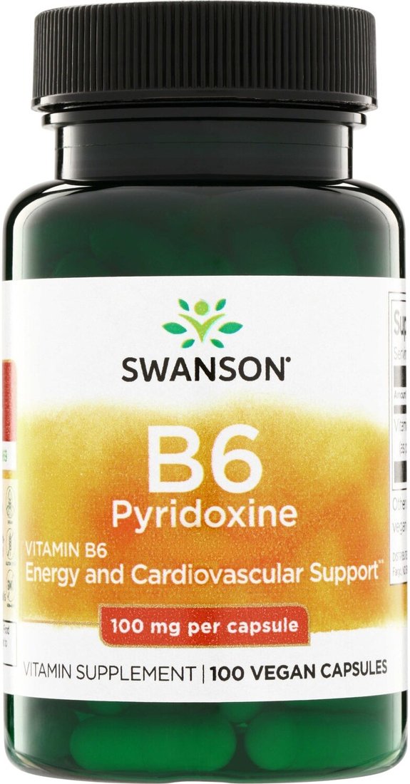Витамин Swanson Vitamin B6 Pyridoxine 100 мг (100 капсул)