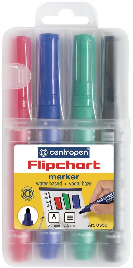 

Набор маркеров Centropen Flipchart 8550/04 (4шт)