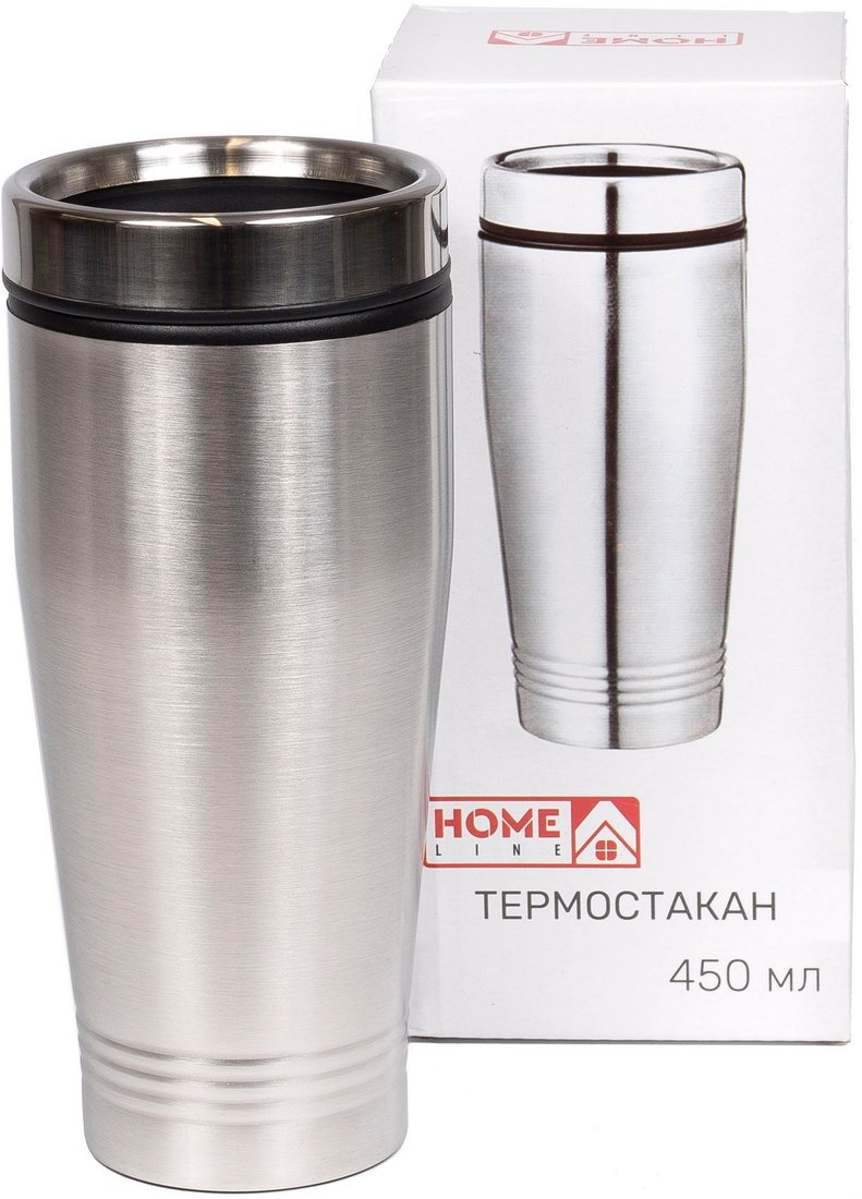 

Термокружка Home Line O2-450P 450мл (нержавеющая сталь)