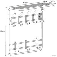 Вешалка для одежды ЗМИ 60 ВСП 8 (черный)