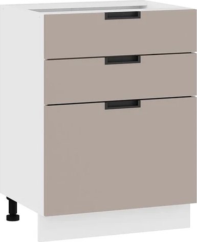 

Шкаф напольный Трия Гренада 1Н6Я3 (белый/холст латте)