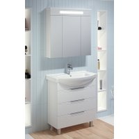  Runo Тумба с умывальником Верона 75 + Элеганс 75 (напольная)