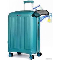 Чемодан-спиннер Mironpan 11197-2 65 см (бирюзовый)