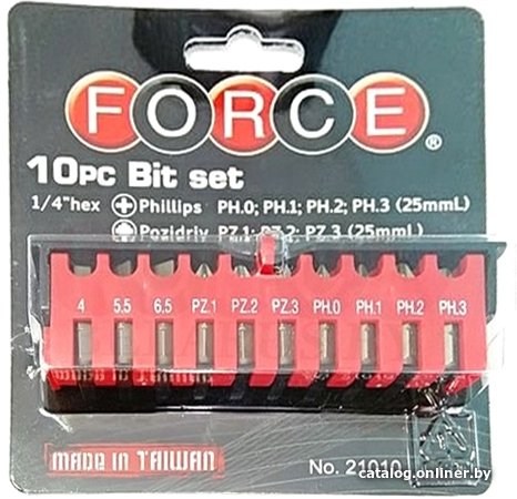 Набор бит Force 21010 (10 предметов)