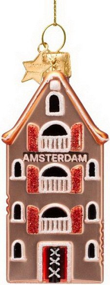 

Елочная игрушка Vondels Амстердамский домик 2250999090010 (золотой)