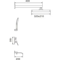 Душевая система  Shevanik S4035H