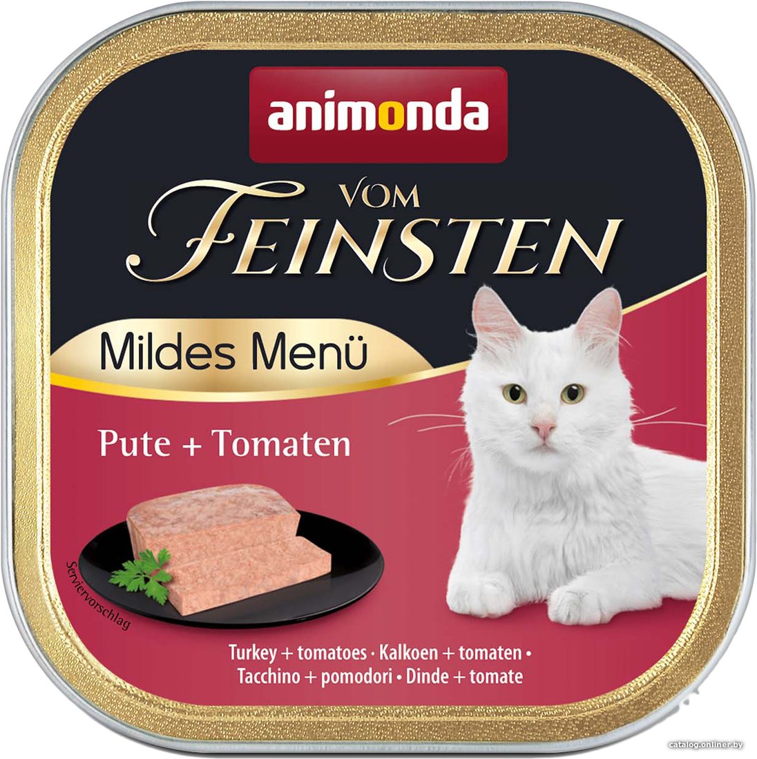 Консервированный корм для кошек Animonda Vom Feinsten Adult Mildes Menu с индейкой и томатами 100 г