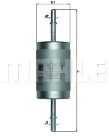 

Топливный фильтр Mahle Knecht KL181