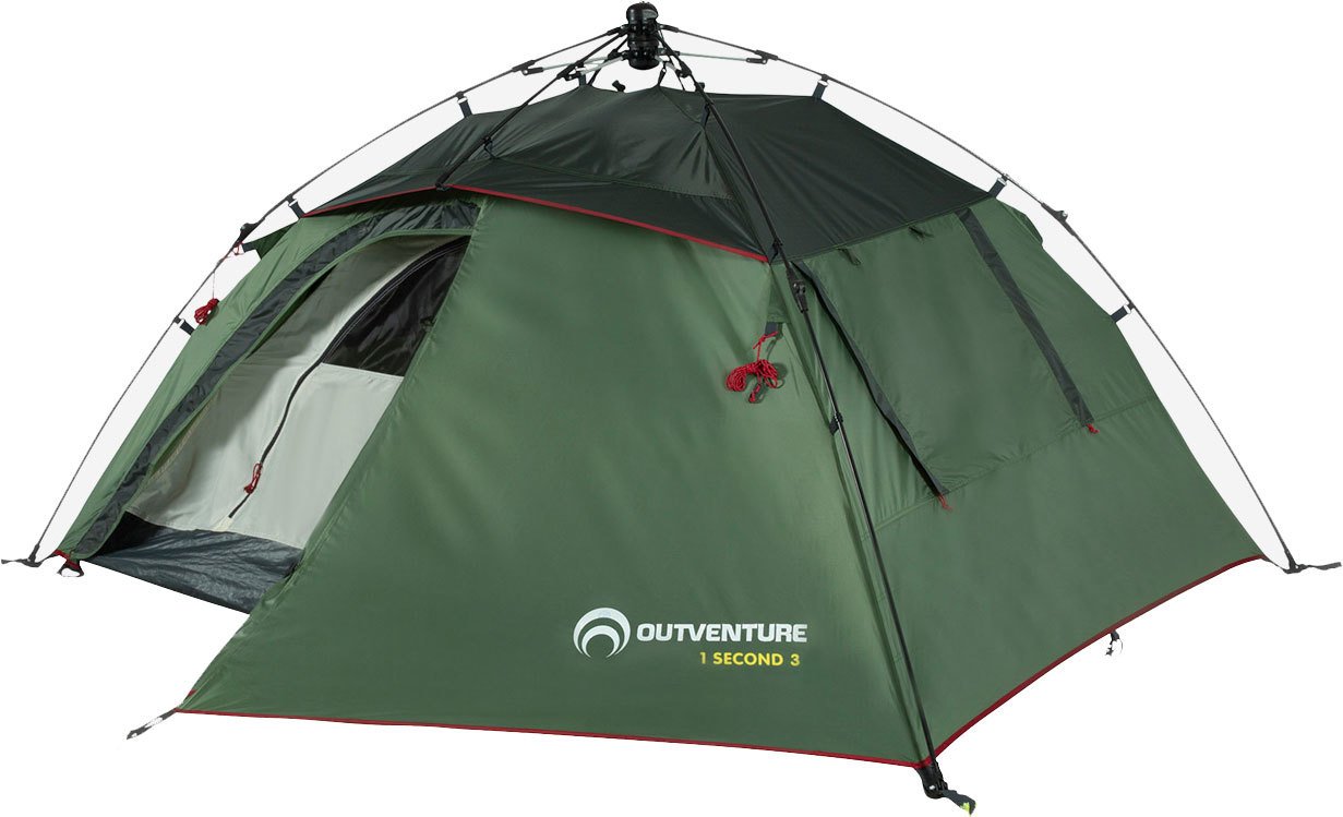 

Треккинговая палатка Outventure 1 Second Tent 3 (зеленый)
