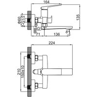 Смеситель Ledeme L3291
