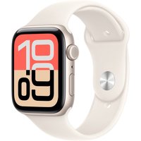 Умные часы Apple Watch SE 3 LTE 44 мм (алюминиевый корпус, звездный свет/звездный свет, спортивный силиконовый ремешок M/L)