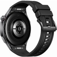 Умные часы Huawei Watch GT 6 Pro 46 мм (черный, с черным силиконовым ремешком, международная версия)