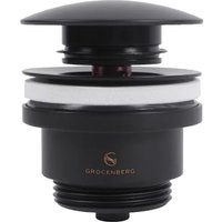 Донный клапан Grocenberg GB106 (черный матовый)